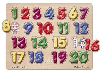 Звуковой пазл "Испанские цифры" Melissa&Doug - Pampik