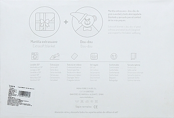 Набор "Плед Bubble + игрушка-одеялко Dou Dou Bear",", blue Interbaby - Pampik - 5