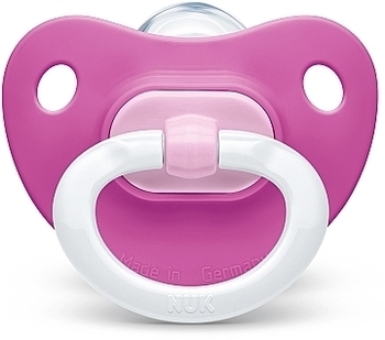Пустышка силиконовая Fashion, р.2, ярко-розовая NUK - Pampik