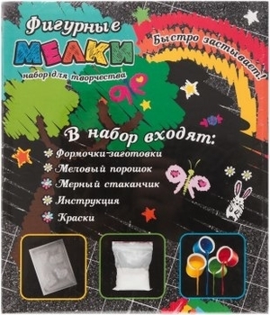 Набор для творчества "Фигурные мелки", транспорт Strateg - Pampik - 2