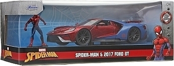 Машина металлическая Jada Марвел Человек-Паук Ford GT (2017) с фигуркой Человека-Паука (253225002) - Pampik - 13