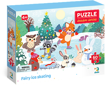 Пазл из серии Времена года, "Волшебный каток", 60 эл. Dodo - Pampik