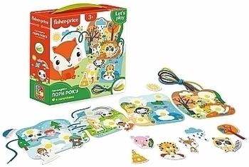 Игра шнуровка "Времена года" (укр) Fisher-Price, укр - Pampik