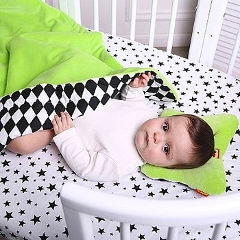 Комплект Масік Bed Set Newborn, 3 предмети, зелений (MC 110512-08) - Pampik - 4