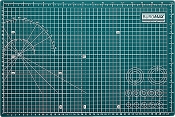 Коврик самовосстанавливающийся для резки, А3, трехслойный Buromax - Pampik