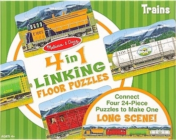 Напольный пазл 4в1 "Поезд" Melissa&Doug - Pampik
