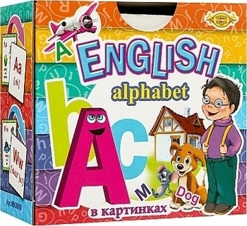 Набор карточек "Азбука в картинках", с буквами английского алфавита Мастер - Pampik