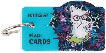 Карточки для записи иностранных слов "Cat skate", 80 листов Kite - Pampik