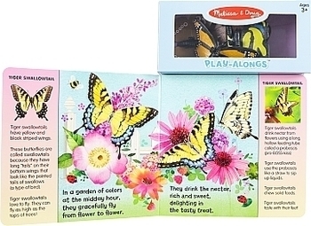 Мягкая книга с игровыми фигурками бабочек Melissa&Doug - Pampik - 2