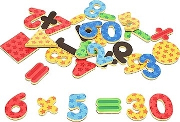 Магнитная игра Vladi Toys Цифры и геометрические фигуры (VT5900-01) - Pampik - 3