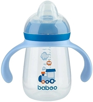 Чашка-непроливайка с силиконовым носиком Baboo Transport, 260 мл (90440) - Pampik