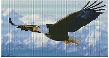 Алмазная мозаика "Горный орел", 40х50 см Strateg - Pampik
