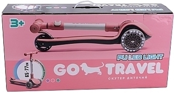 Самокат GO Travel складаний, рожевий (LS308PK) - Pampik - 2