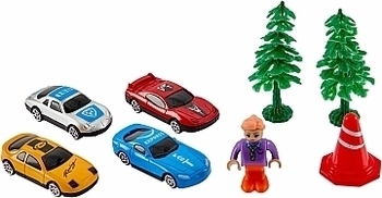 Игровой набор "Городской Экспресс" 80 деталей, красный ZIPP Toys - Pampik - 7