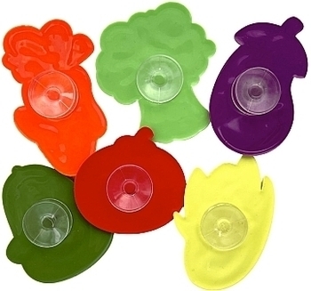 Набор для купания, фигурки на присосках "Веселые овощи" Kinderenok - Pampik - 3