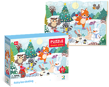 Пазл из серии Времена года, "Волшебный каток", 60 эл. Dodo - Pampik - 2
