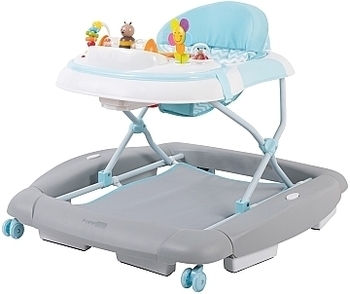 Ходунки Happy With Swing, голубой с серым FreeOn - Pampik