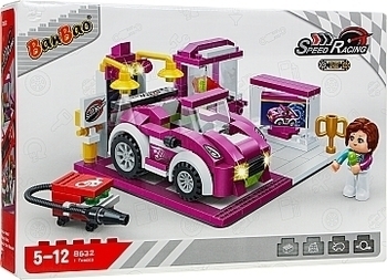 Конструктор "Скоростные гонки. Выставочный зал", 254 элемента Banbao - Pampik