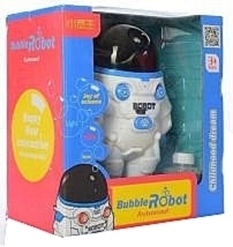 Мыльная игра "Робот" с запаской, белый с синим Shantou - Pampik