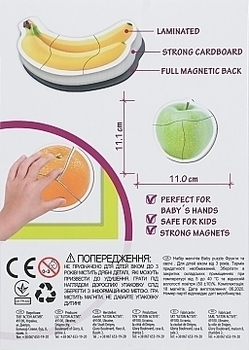 Набор магнитов "Baby puzzle. Фрукты и овощи", 18 шт. Magdum - Pampik - 2