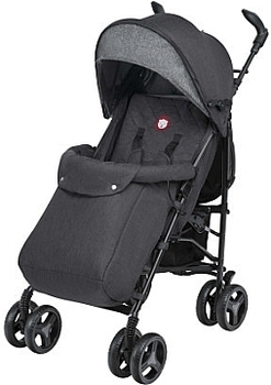 Прогулянковий візок Lionelo Irma Black/Dark Grey, чорний - Pampik - 2
