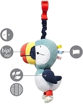 Развивающая игрушка—подвеска для коляски "Toucan Titi" BabyOno - Pampik