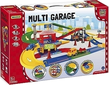 Ігровий набір "Play Tracks Garage", паркінг із трасою Wader - Pampik