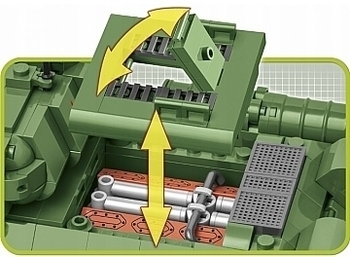 Конструктор WWII "Советский танк Т-34-85", 668 деталей Cobi - Pampik - 4