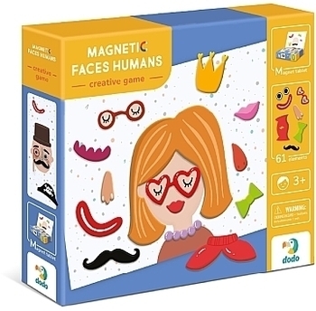 Пазлы магнитные "Магнитные лица", 58 эл. Dodo - Pampik