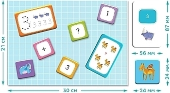 Магниты "Математика", 140 єлементов Dodo - Pampik - 4