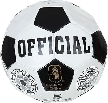 Мяч футбольный "Official", черный Shantou - Pampik