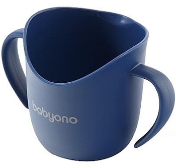 Тренувальна чашка з ручками BabyOno, синя, 120 мл (1463/01) - Pampik