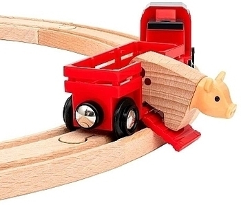 Ігровий набір Brio Сільське поселення з поїздом, на батарейках - Pampik - 8