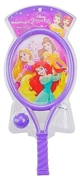 Набір для бадмінтону і тенісу Disney Princess Принцеси, фіолетовий (LR1007) - Pampik