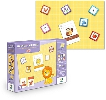Магнітна абетка Dodo Англійський магнітний алфавіт, англ. (200214) - Pampik - 2