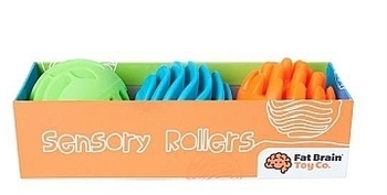Развивающие сенсорные звенящие мячи "Sensory Rollers", 3 шт Fat Brain Toys - Pampik