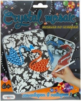 Набор для творчества "Crystal mosaic", лебеди Strateg - Pampik