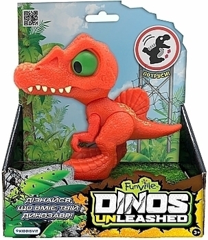 Фигурка с механической функцией "Динозавр", красный Dinos Unleashed - Pampik