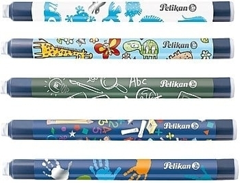 Чернильные картриджи "Griffix" 1,4мл увеличенные синие стираемые, 5шт Pelikan - Pampik - 3