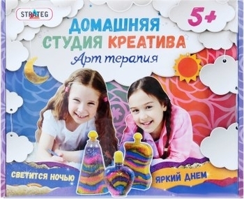 Набор для творчества "Арт терапия", светится ночью, яркий днем Strateg - Pampik