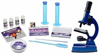 Микроскоп с увеличением до 900 раз, синий Eastcolight - Pampik