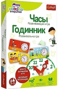 Настольная игра "Первые открытия. Часы" Trefl - Pampik
