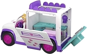 Игровой набор "Мобильная ветеринарная клиника" Polly Pocket - Pampik - 4