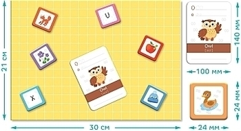 Магнітна абетка Dodo Англійський магнітний алфавіт, англ. (200214) - Pampik - 4