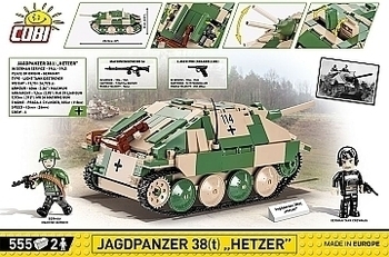 Конструктор WWII "САУ Хетцер", 555 деталей Cobi - Pampik - 2