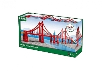 Двойной подвесной мост для деревянной железной дороги Brio - Pampik