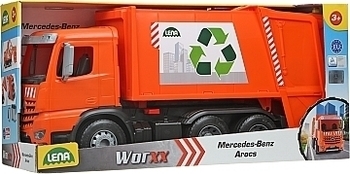 Мусоровоз Arocs, светло-оранжевый LENA - Pampik