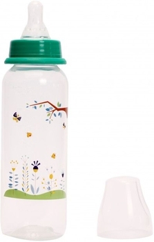 Пляшка для годування Lindo, із силіконовою соскою, 3+ міс., 250 мл, бірюзовий (Pk 054 зел) - Pampik - 5