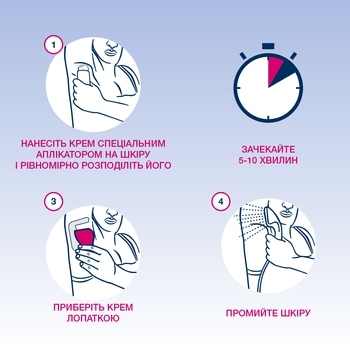 Крем для депіляції Veet для чутливої ​​шкіри з аплікатором, 100 мл - Pampik - 3