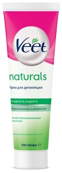 Крем для депіляції Veet з олією виноградних кісточок серії Naturals, для чутливої ​​шкіри, 100 мл - Pampik - 3